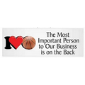 I Love Basketball Panoramic Photo Hand Mirror (1.625" x 4.625")